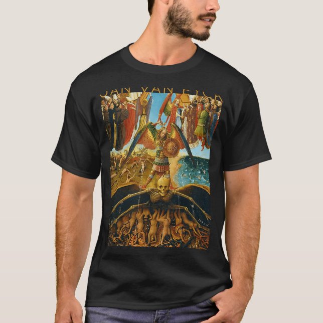 T-shirt Jan Van Eyck Le Jugement Dernier Pour Les Artistes (Devant)