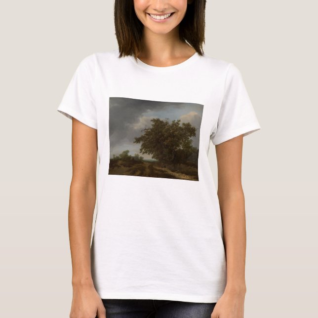 T-shirt Jan Vermeer, Paysage au bord des dunes (Devant)