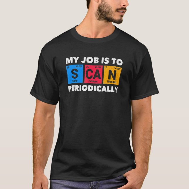 T-shirt J'Analyse Périodiquement Radiologie Science Radiol (Devant)