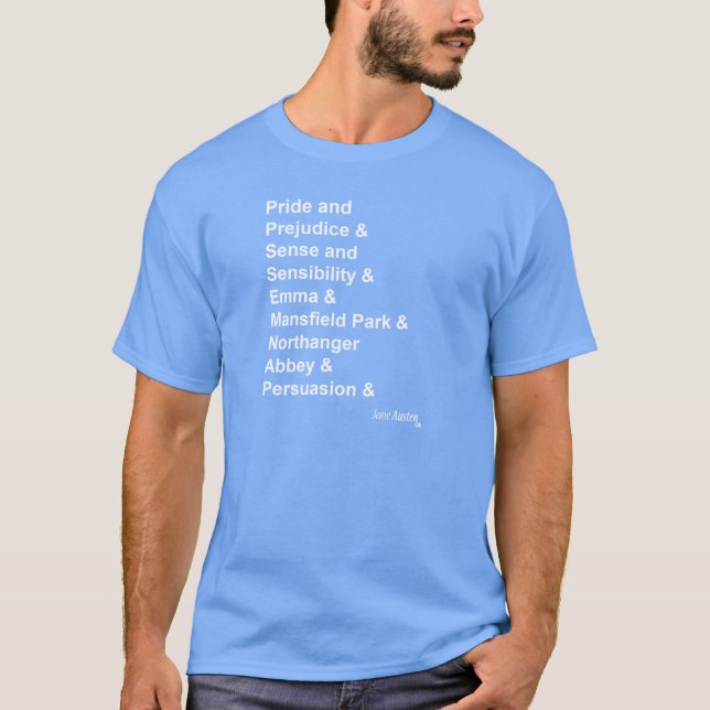 T-shirt Jane Austen (Devant)