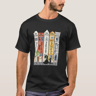 T-shirt Jane Austen Livres Street Romance Reader Booking J