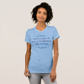 T-shirt Jane Austen - Pride and Prejudice - Reading (blue) (Devant entier)
