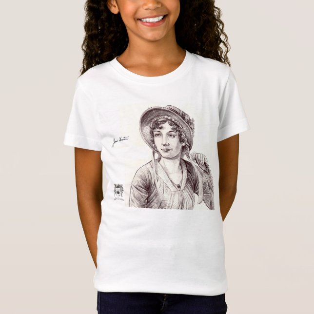 T-Shirt Jane Austin avec un sourire (Devant)