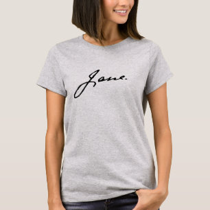 T-shirt Jane comme dans Jane Austen, signature