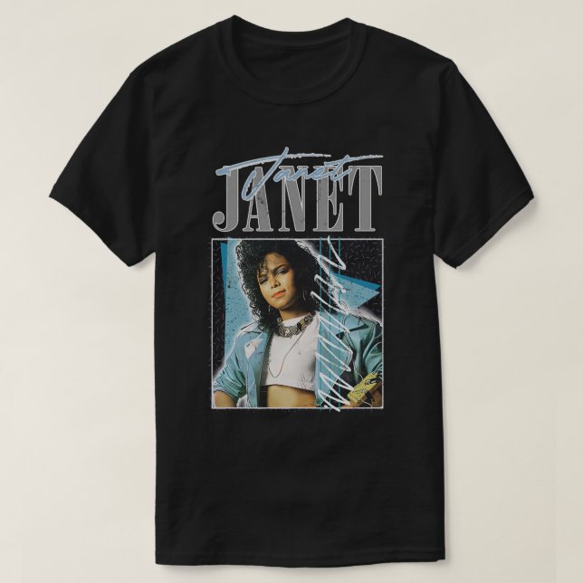 T-shirt Janet 80s esthétique Rétro design (Design devant)