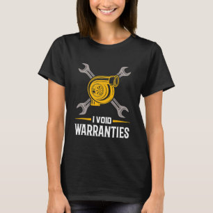 T-shirt J'Annulé Garanties Voiture Mécanique Réparation Au