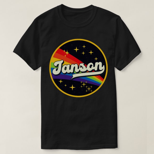 T-shirt Janson Rainbow Dans L'Espace Style Vintage (Design devant)