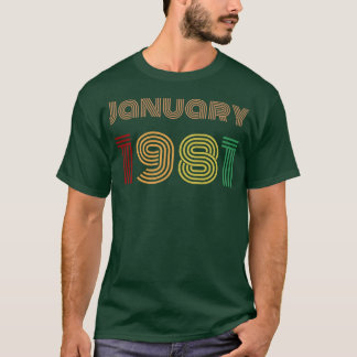 T-shirt Janvier 1981 Conception