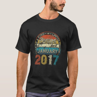 T-shirt Janvier 2017 Limited Edition Outfit Retro 5E Anniv