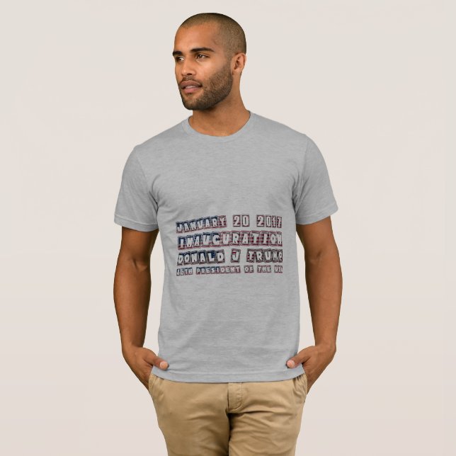 T-shirt Janvier 20 2017 Inauguration Donald Trump POTUS (Devant entier)