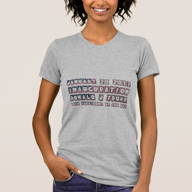 T-shirt Janvier 20 2017 Inauguration Donald Trump POTUS (Devant)