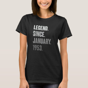 T-shirt Janvier Anniversaire 70e Décoration 70 ans Vint