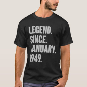T-shirt Janvier Anniversaire Cadeau Légende Vintage depuis