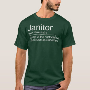 T-shirt Janvier Définition Meilleures fonctions de Janitor