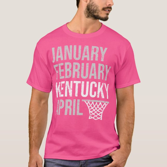 T-shirt Janvier Février Kentucky Avril Mars Basketball M (Devant)