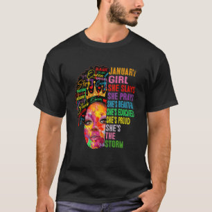 T-shirt Janvier Fille Elle Étouffe & Prie Janvier Annivers