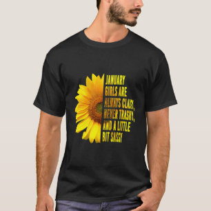 T-shirt Janvier Filles Anniversaire Femme Mignonne Sassy S