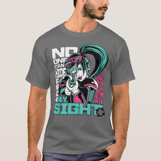 T-shirt Japan Anime Girl Fighter Warrior Video Console Gam