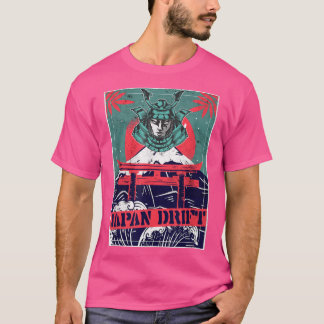 T-shirt Japan Drift, Japanese Retro Art, car sports garage