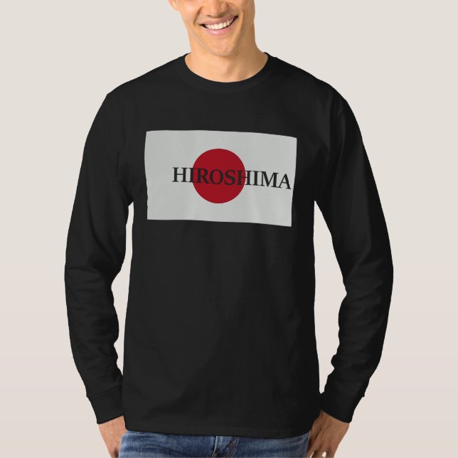 T-shirt Japan Hiroshima Asia Travel Flag (Devant)