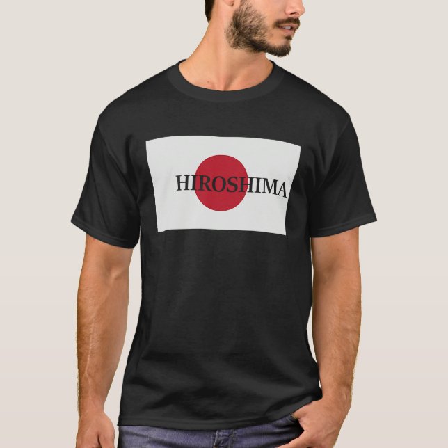 T-shirt Japan Hiroshima Asia Travel Flag (Devant)