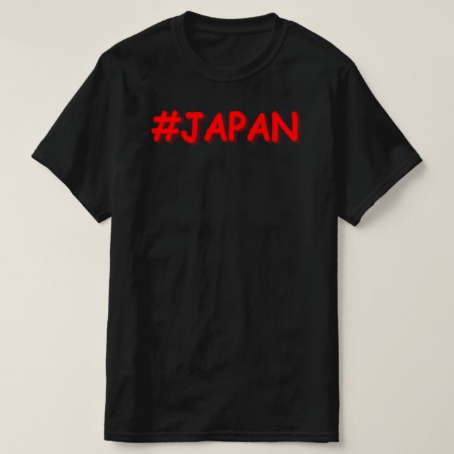 T-shirt "#JAPAN" Joli Design. Commandez dès maintenant  (Design devant)