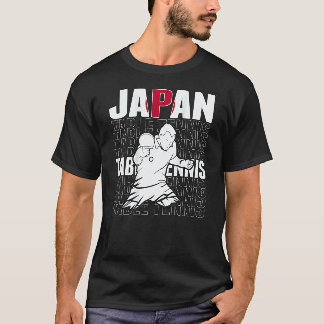 T-shirt Japan Table Tennis   Support Japanese Ping Pong Te (Devant)