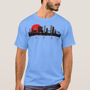 T-shirt Japan Tokyo Skyline Drawing Art 