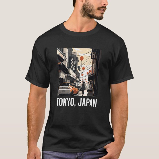 T-shirt Japanese Aesthetic Tokyo Vaporwave Japan Lofi Fash (Devant)