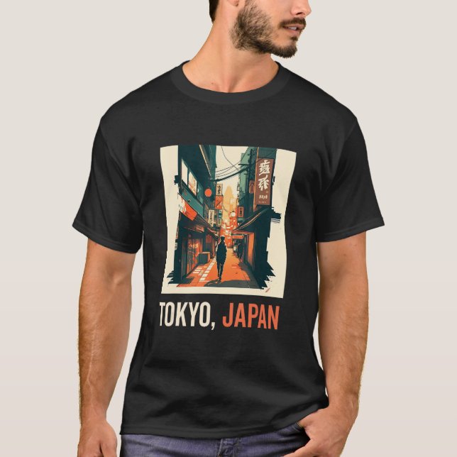 T-shirt Japanese Aesthetic Tokyo Vaporwave Japan Lofi Fash (Devant)