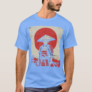 T-shirt Japanese Alien Warrior Samurai Katana UFO Art Wome