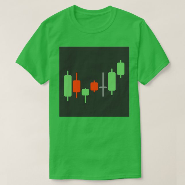 T-shirt japanese candlestick graph (Design devant)
