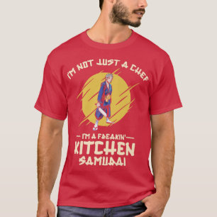 T-shirt Japanese Chef Japan Samurai Cooking Cooks Meals Cu