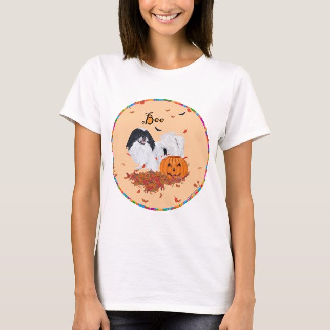 T-shirt Japanese Chin Halloween (Devant)