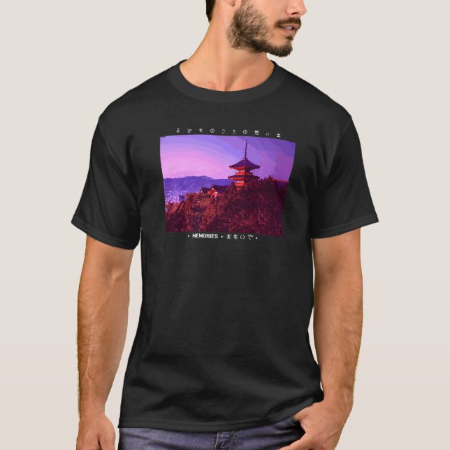 T-shirt Japanese Cyberpunk Tokyo Streetwear Aesthetic Japa (Devant)