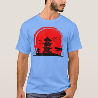 T-shirt Japanese Garden Japanese Torii Japan Samurai 