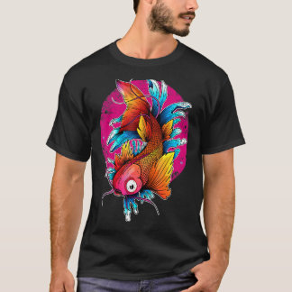 T-shirt Japanese Koi Carp Fish Nishikigoi Design