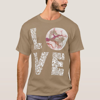 T-shirt Japanese Koi Carp Yin Yang Leopard Love Sakura Tre