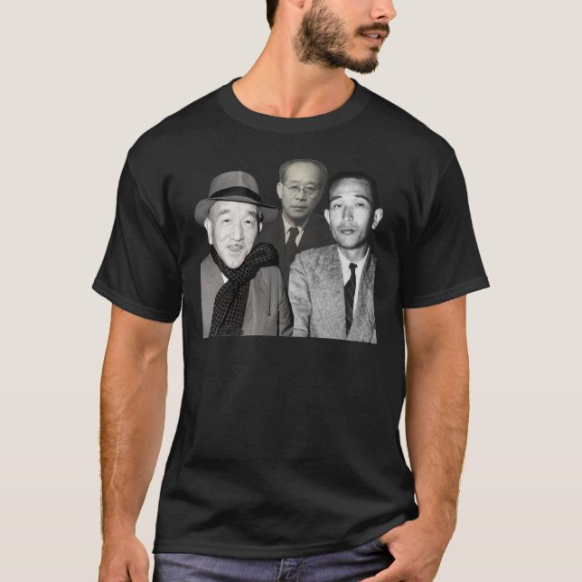 T-shirt Japanese Masters Ozu, Kurosawa, Mizoguchi Classic  (Devant)
