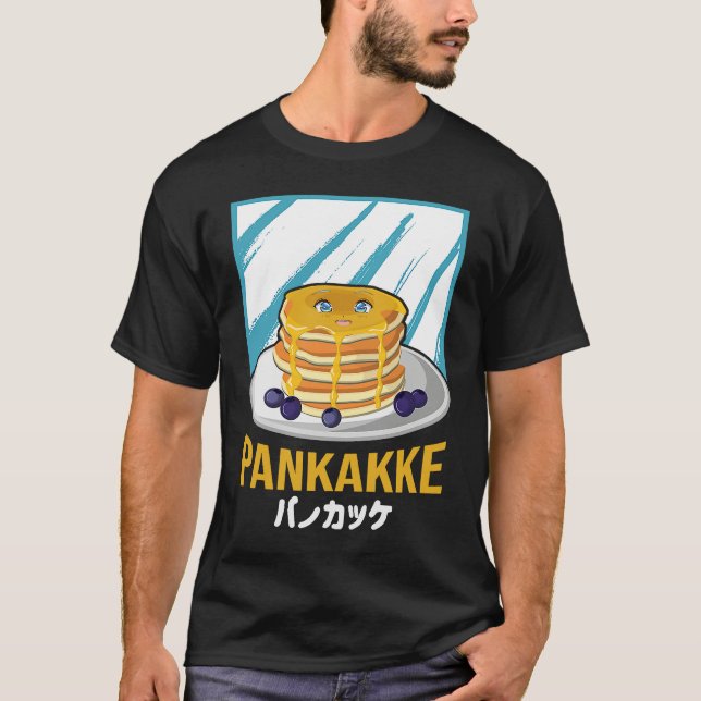 T-shirt Japanese Pankakke and Naughty Adult Pancake Food P (Devant)