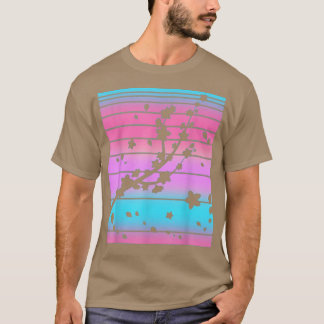 T-shirt Japanese Pink Flower Sakura 90s Vaporwave Cherry B