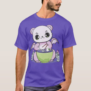 T-shirt Japanese Ramen Noodles Pastel Goth Polar Bear Otak