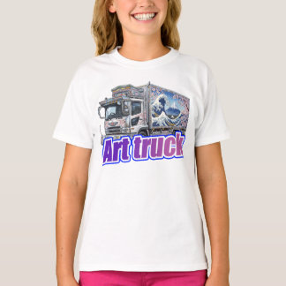 T-shirt Japanese Sakura Wave Art Truck "DEKOTORA"
