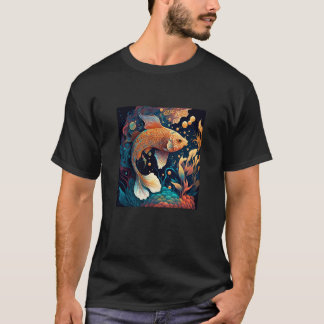 T-shirt Japanese Samurai Aesthetic Koi Fish 2