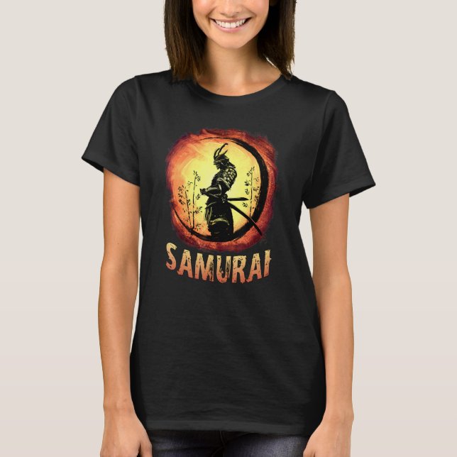T-shirt Japanese Samurai Katana Ancient Oni Ronin Asian Wa (Devant)