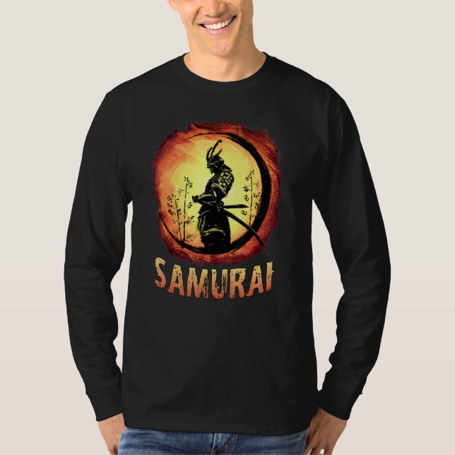 T-shirt Japanese Samurai Katana Ancient Oni Ronin Asian Wa (Devant)