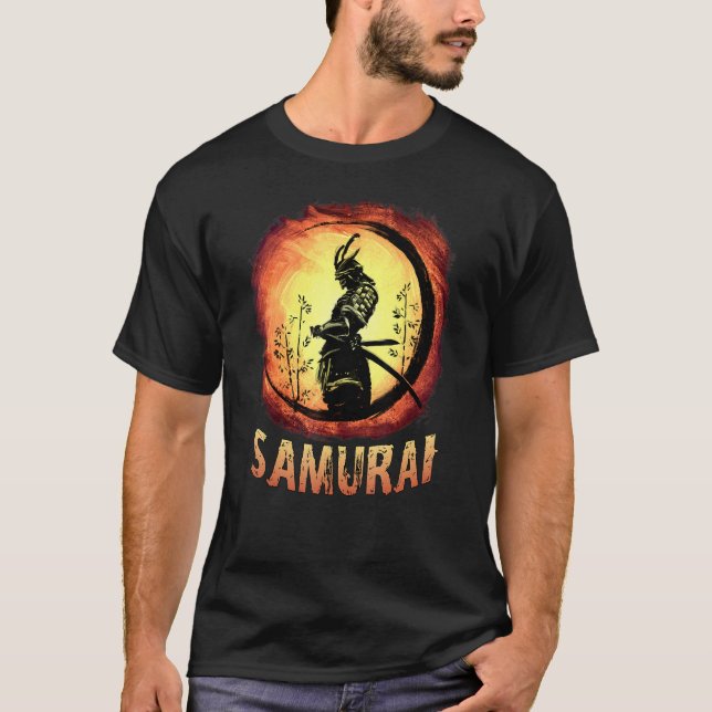T-shirt Japanese Samurai Katana Ancient Oni Ronin Asian Wa (Devant)