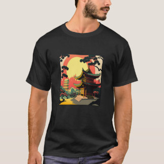T-shirt Japanese Tokyo Asian inspired retro 60u2019s style