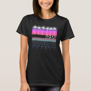T-shirt Japon 80s 90s Vaporwave Plage esthétique Palme rét