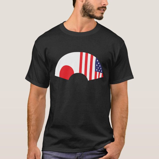 T-shirt Japon-Américain de fan (Devant)